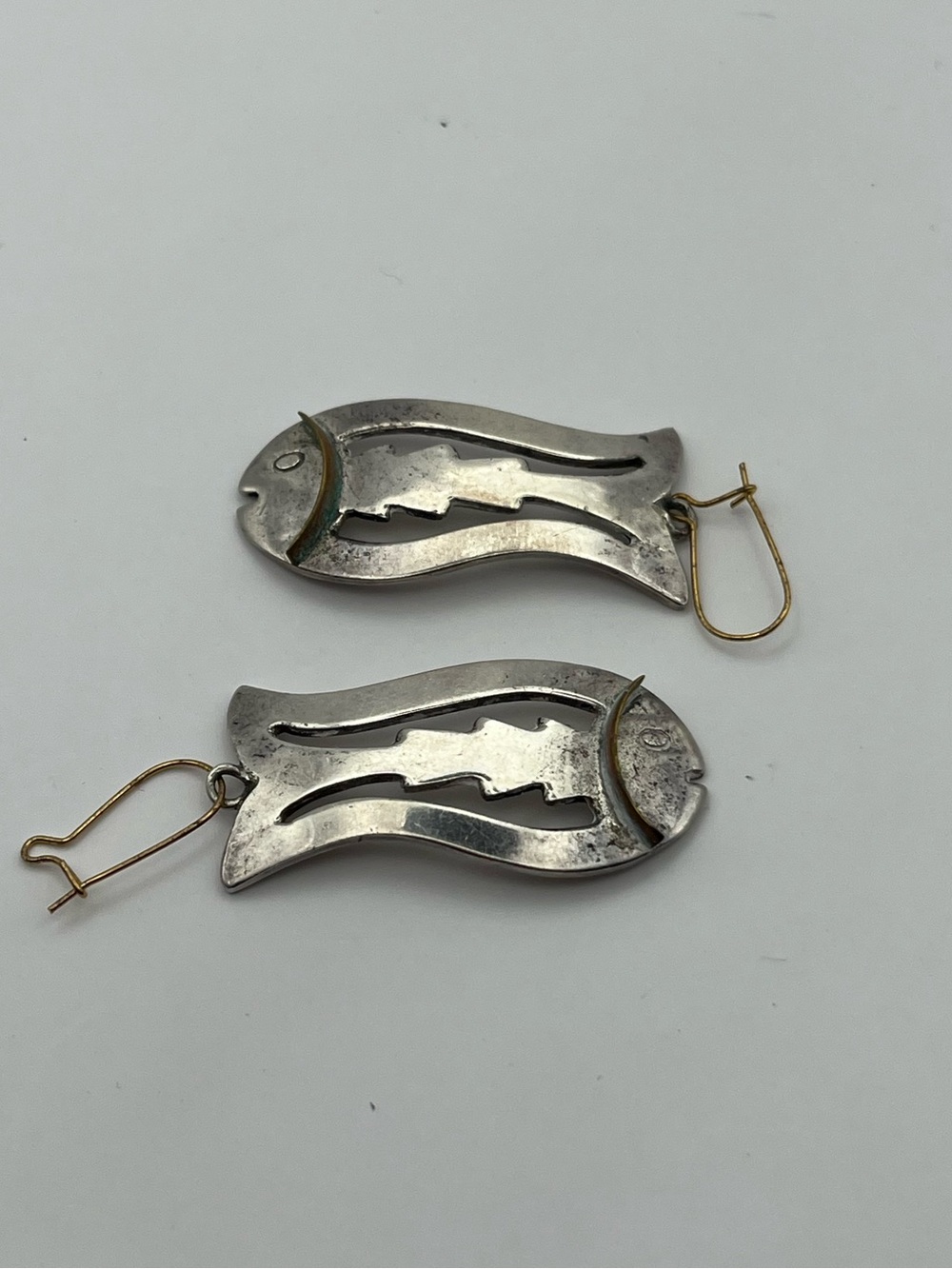 Sterling Silver Handcrafted Fish Earrings
